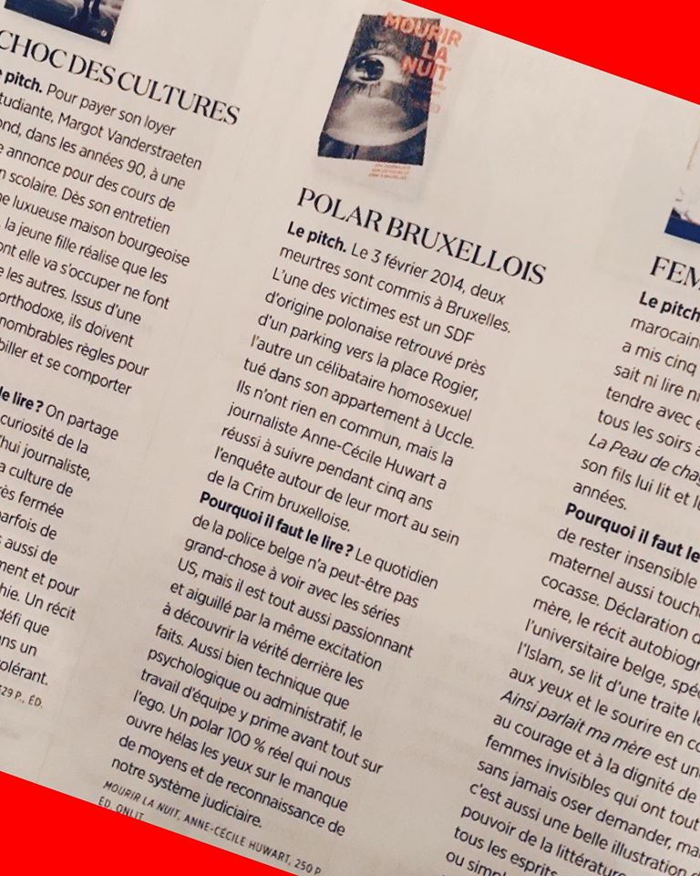 Couverture du livre « Mourir la nuit » de Anne-Cécile Huwart