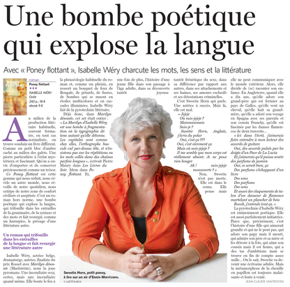 Couverture du livre « Poney Flottant » de Isabelle Wéry