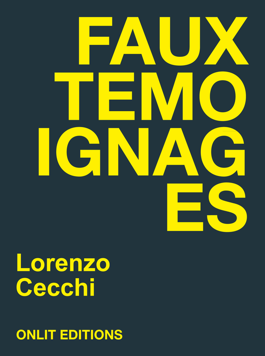 Couverture du livre « Faux témoignages » de Lorenzo Cecchi